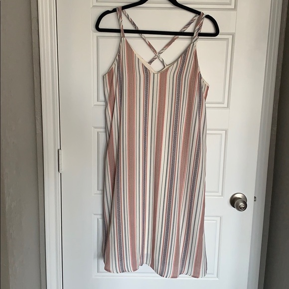 Maurices Dresses & Skirts - Chiffon criss cross back slip dress